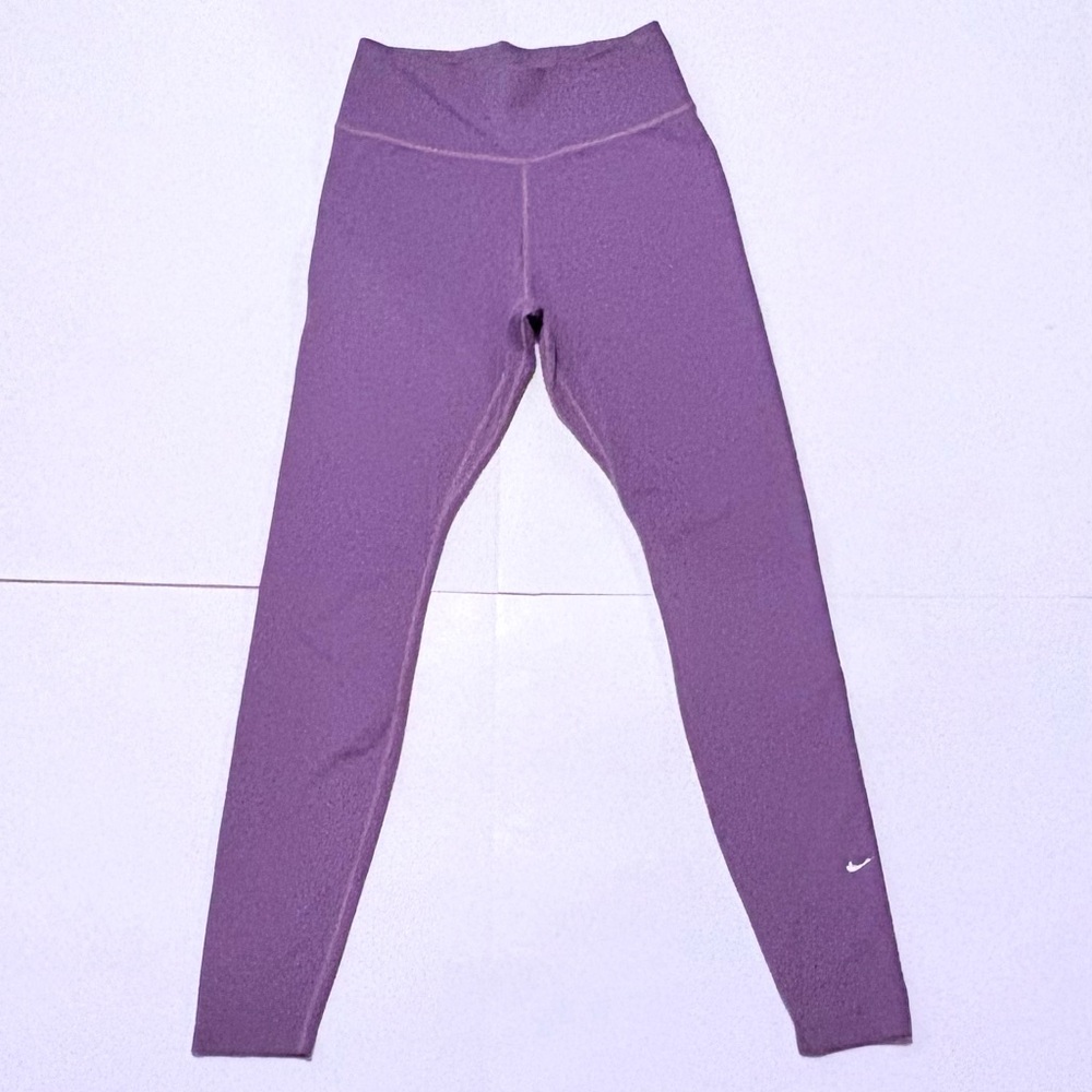 Nike Dri-Fit Mid-Rise Full-Length Lavender Leggings, sz S